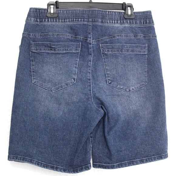 Democracy "Ab"leisure High Rise Shorts Size 12 NWT Pull On Drawstring - Picture 2 of 5